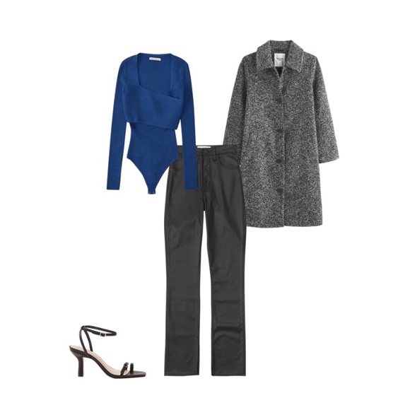 LuxeLoft Wrap Bodysuit Abercrombie medium new - Picture 3 of 4